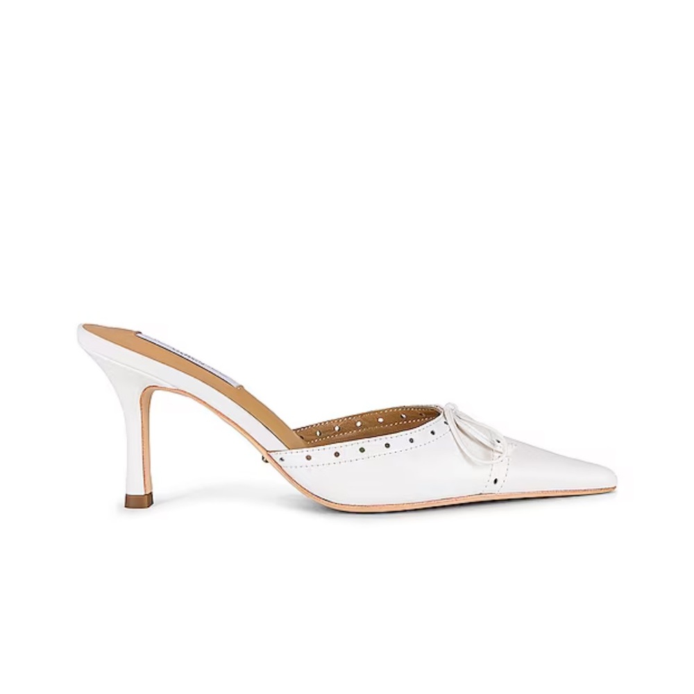 Tony Bianco Scooter Heel in White Nappa